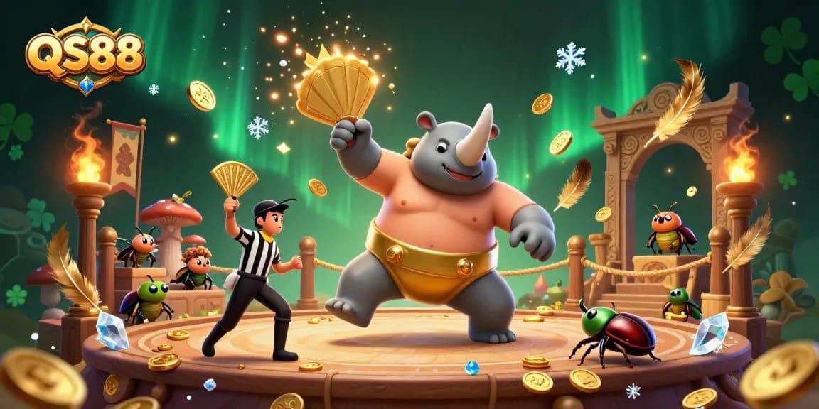 Bet big in QS88's thrilling betting arena featuring dynamic characters and explosive gameplay.