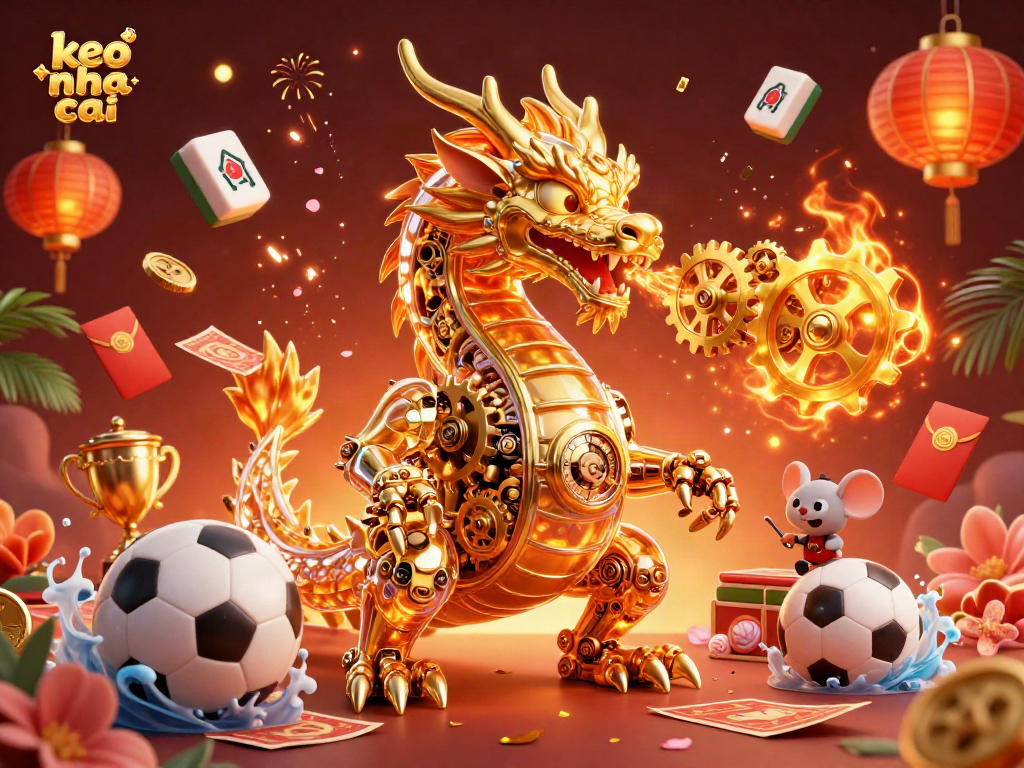 Engage with keo nha cai betting elements and vibrant casino themes in a captivating 3D scene.