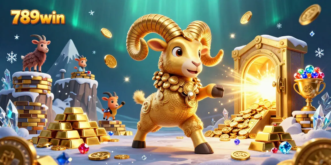 Win big at 789win with a vibrant 3D casino scene featuring golden treasures and dynamic gameplay.