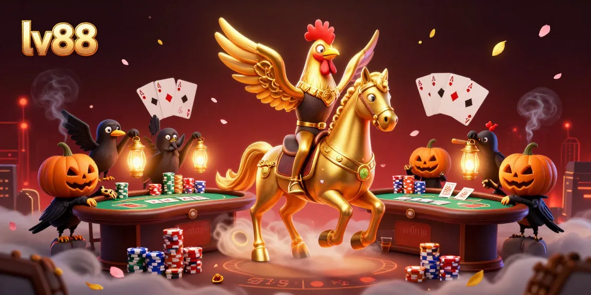 Play and win at lv88 casino with vivid gaming action in this vibrant casino scene.