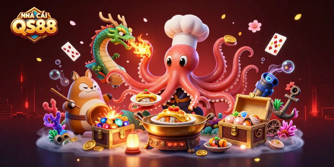 Engage with thrilling wins at NHÀ CÁI QS88 featuring exciting characters and vibrant gambling elements.