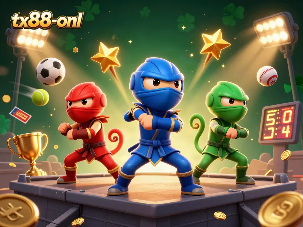 Engage with thrilling gameplay at tx88-onl as chameleons showcase martial arts amidst dynamic betting elements.