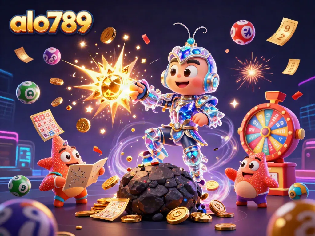 Experience the excitement of alo789 with vibrant casino-themed illustration showcasing dynamic elements of gaming.