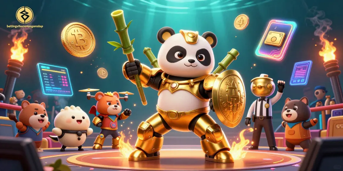 BettingSitesNotOnGamStop showcases 3D panda-themed action in a crypto gambling arena.