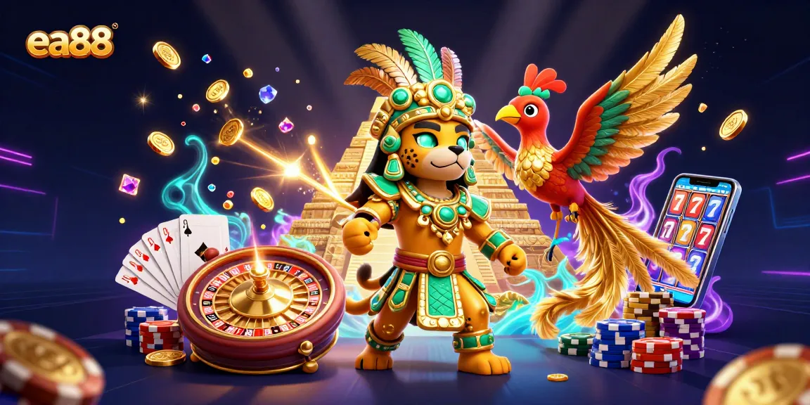 Win big at ea88 with an immersive 3D casino scene filled with dynamic game elements.