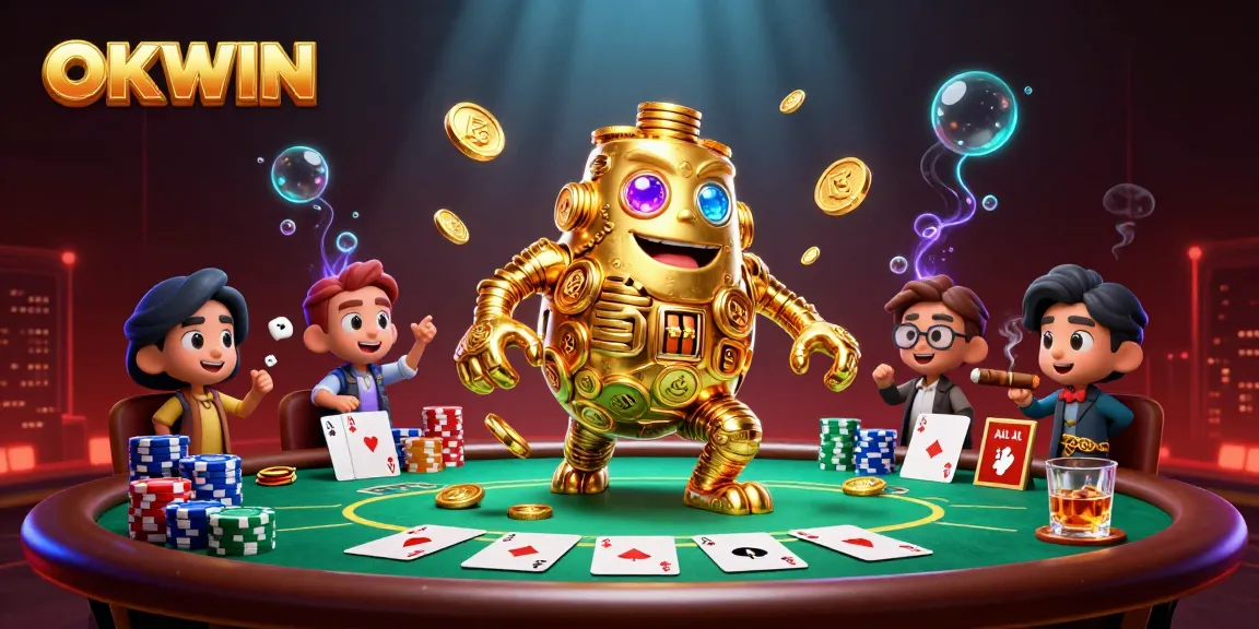Experience thrilling gameplay at OKWIN with a mythical golden golem and dynamic casino elements.
